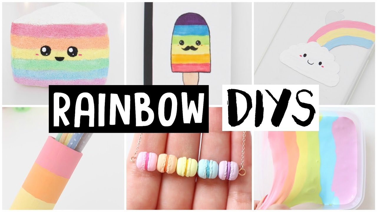 Best ideas about DIY Things To Make
. Save or Pin 6 AMAZING RAINBOW DIYS Easy & Cute Ideas Now.