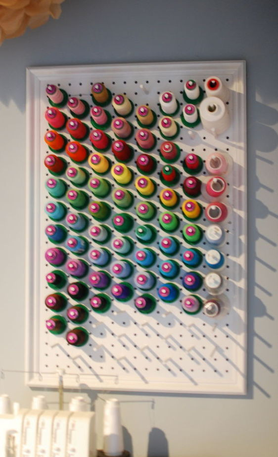 Best ideas about DIY Thread Rack
. Save or Pin A DIY Sewing Room Now.