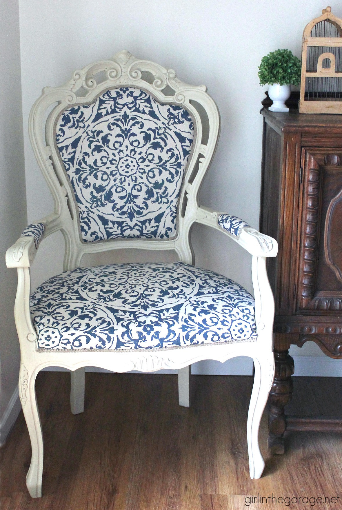 Best ideas about DIY Throne Chair
. Save or Pin The Throne Chair – DIY Reupholstered Chair Makeover – And Now.