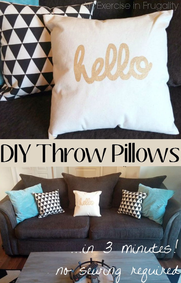 Best ideas about DIY Throw Pillows
. Save or Pin DIY No Sew Throw Pillows Now.