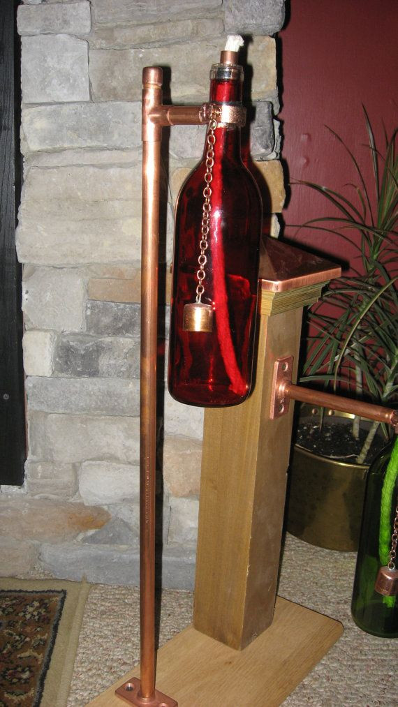 Best ideas about DIY Tiki Torch Stand
. Save or Pin Outdoor Copper Wine Bottle Tiki Torch Kit Now.