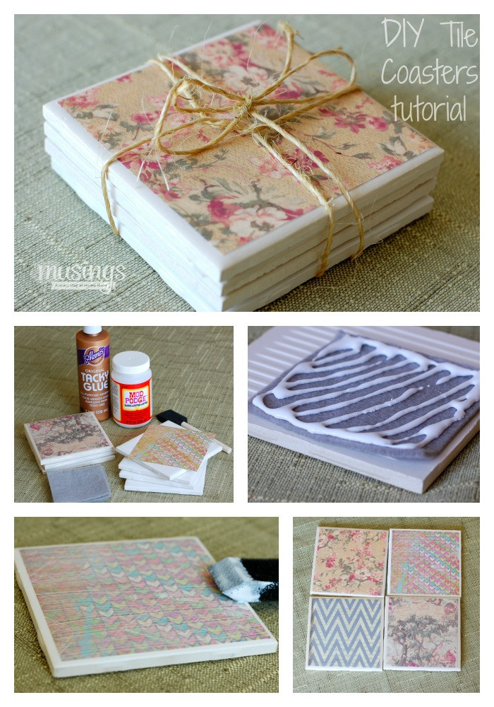 Best ideas about DIY Tile Coasters
. Save or Pin DIY Tile Coasters Tutorial Musings From a Stay At Home Mom Now.