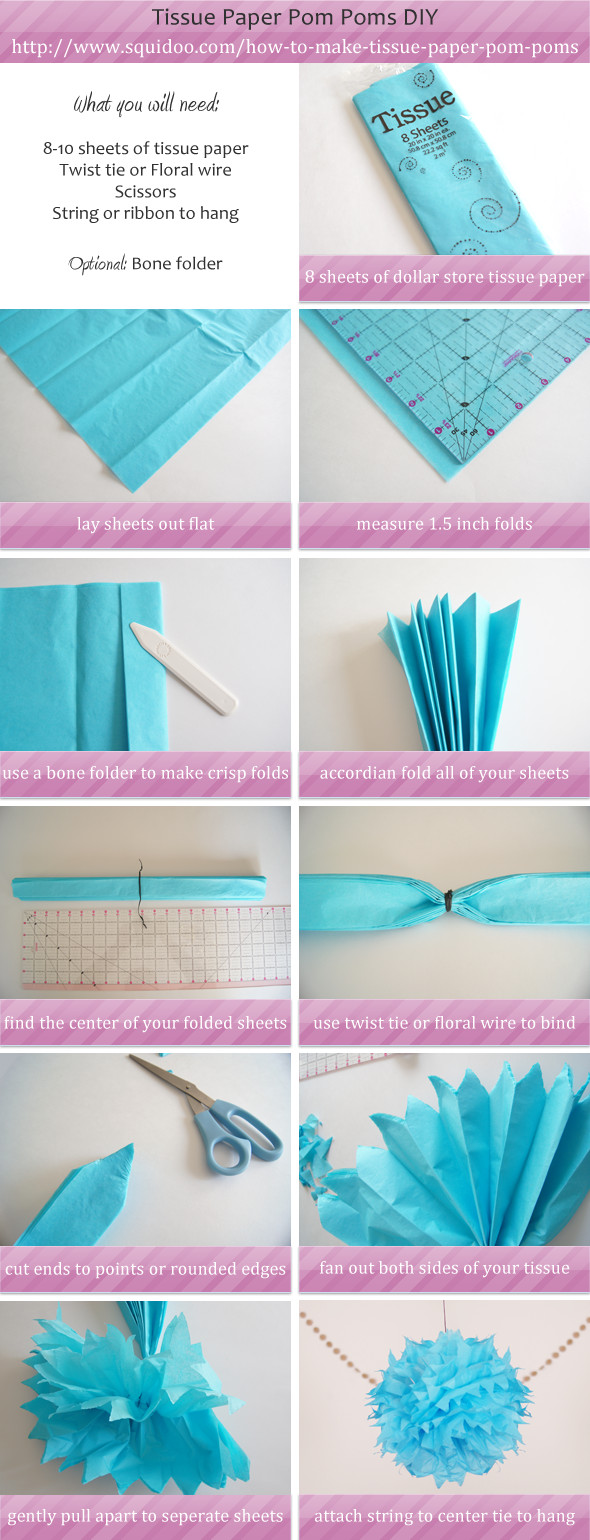 Best ideas about DIY Tissue Paper Pom Poms
. Save or Pin DIY Pom Poms s and for Now.