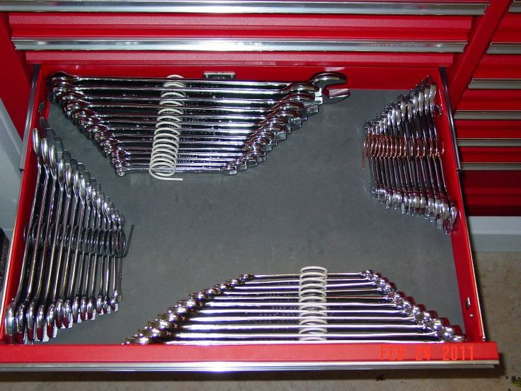 Best ideas about DIY Tool Box Organizer
. Save or Pin Spring wrench organizers for hubby s work tool box do it Now.