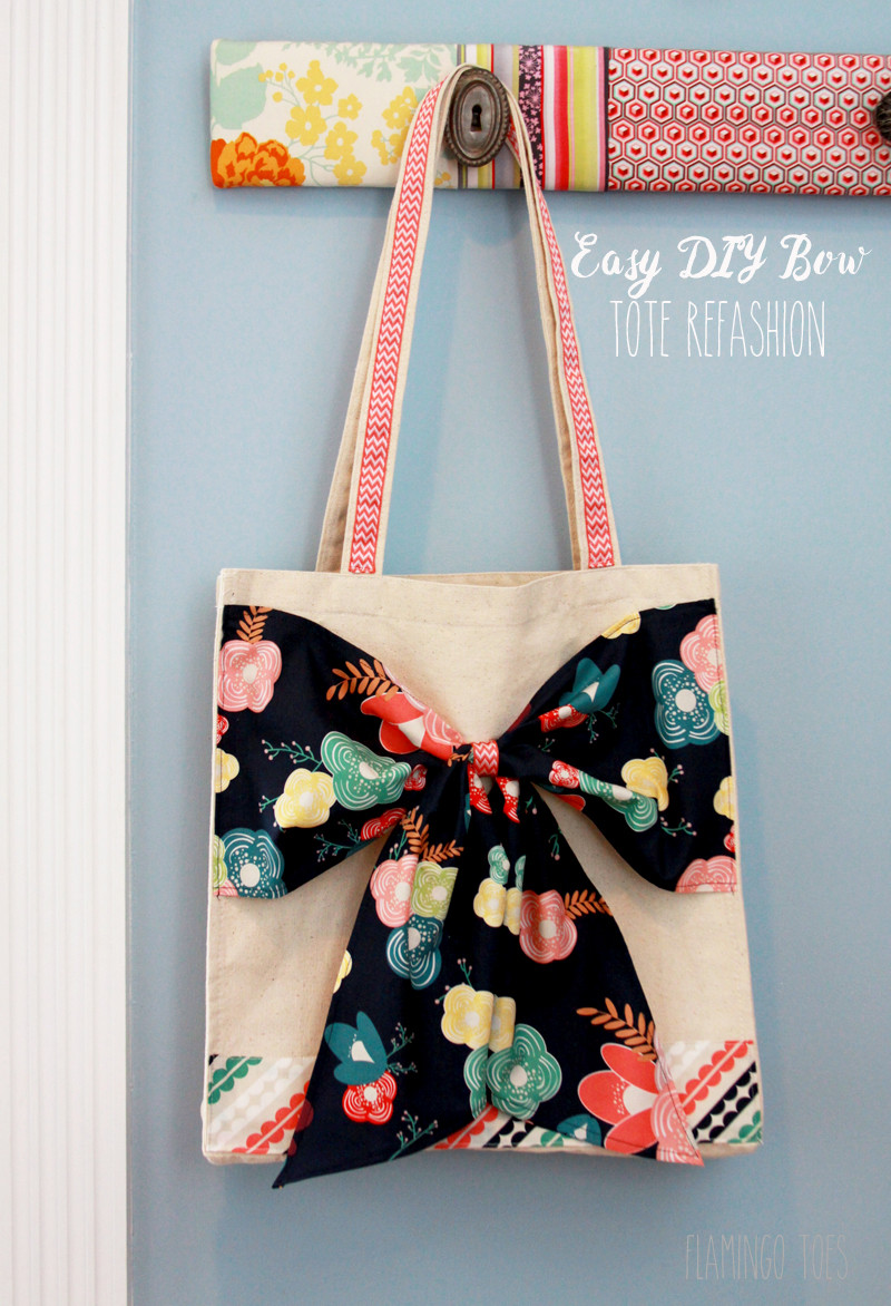 Best ideas about DIY Tote Bag
. Save or Pin DIY Bow Tote Now.