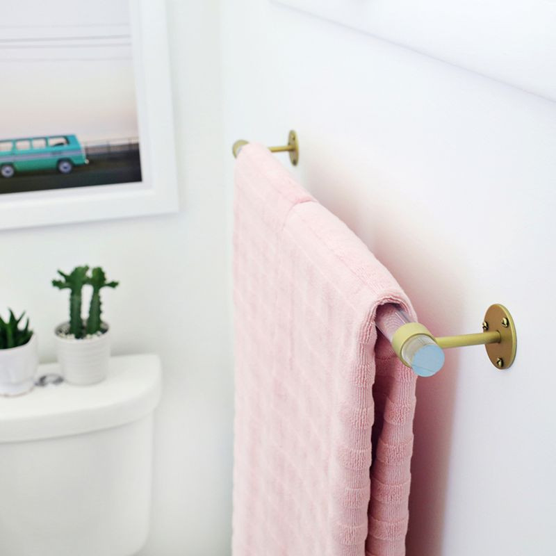Best ideas about DIY Towel Rack
. Save or Pin Lucite Towel Bar DIY – A Beautiful Mess Now.
