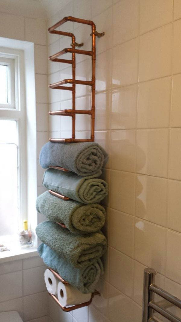 Best ideas about DIY Towel Storage
. Save or Pin 30 Brilliant DIY Bathroom Storage Ideas Now.