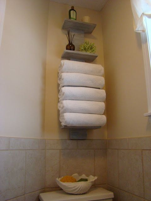 Best ideas about DIY Towel Storage
. Save or Pin Bath Towel Storage make it YOURSELF DIY will my black Now.