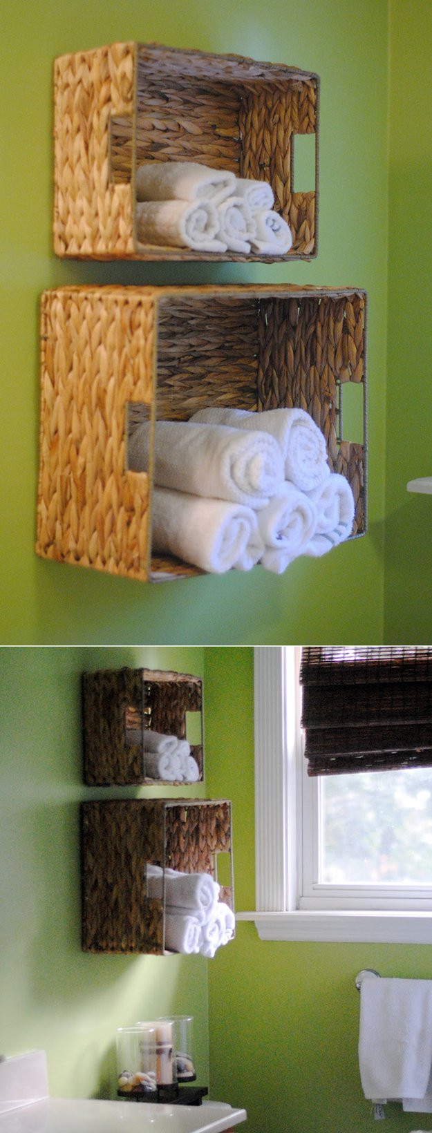 Best ideas about DIY Towel Storage
. Save or Pin 15 Minute DIY Bathroom Organization Ideas DIY Ready Now.