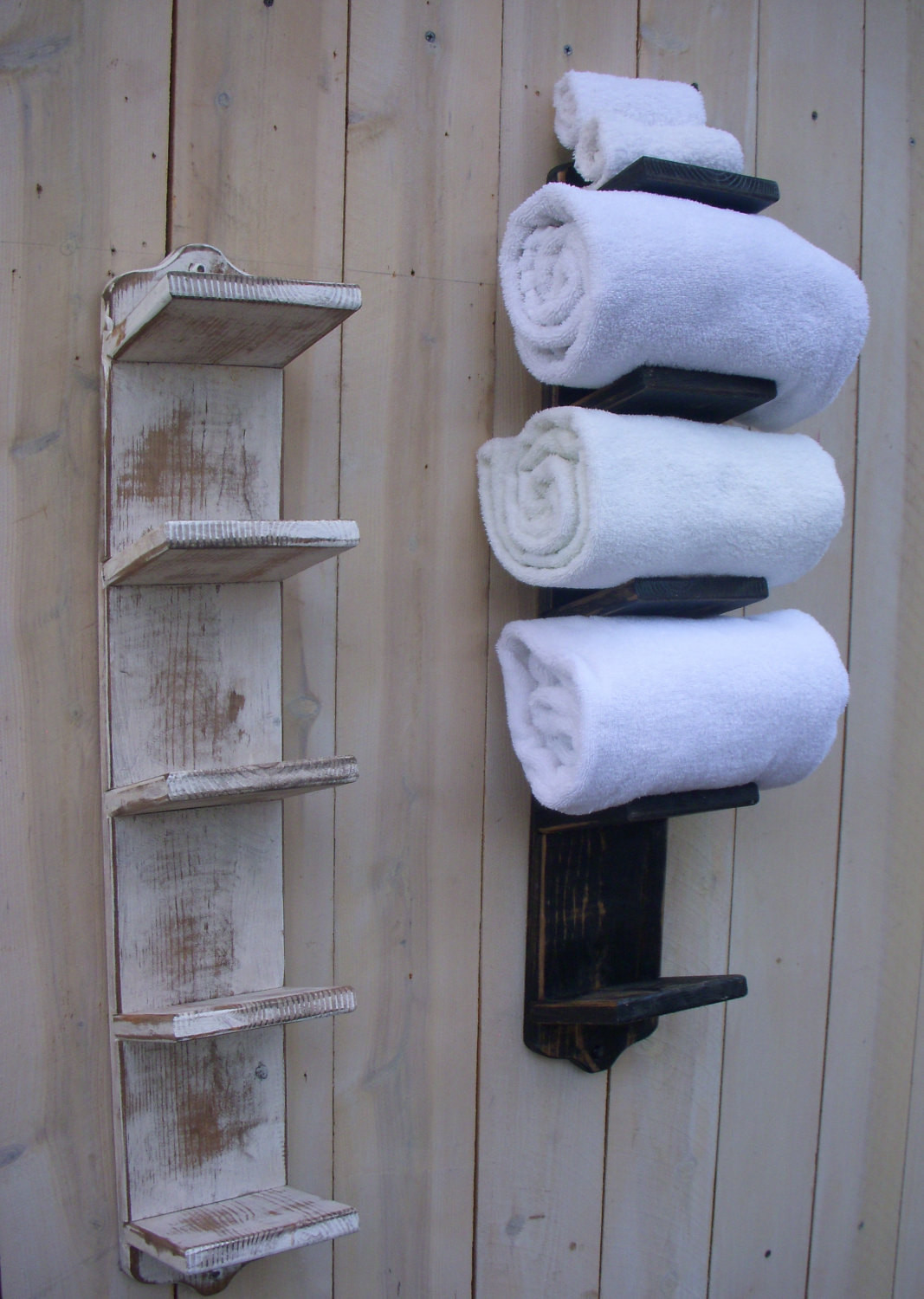 Best ideas about DIY Towel Storage
. Save or Pin Handmade Bathroom Towel Holder Rack Bath Decor Wood Now.