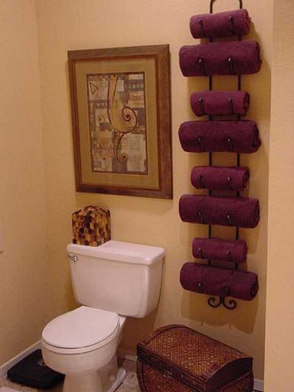 Best ideas about DIY Towel Storage
. Save or Pin 32 of The Most Genius DIY Projects to Keep Bath Towels Now.