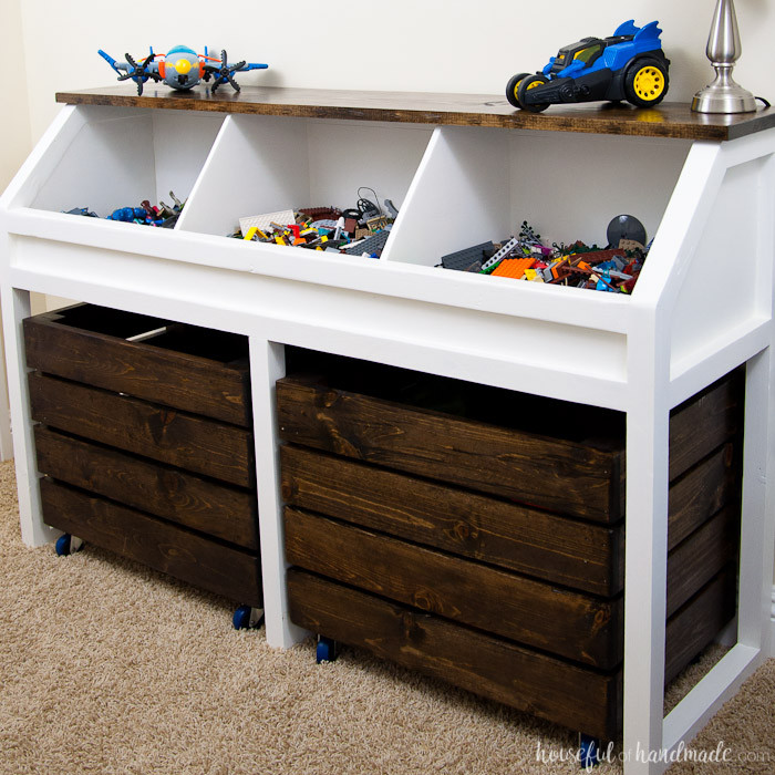 Best ideas about DIY Toy Storage Plans
. Save or Pin Rustic Toy Storage Unit Build Plans Houseful of Handmade Now.