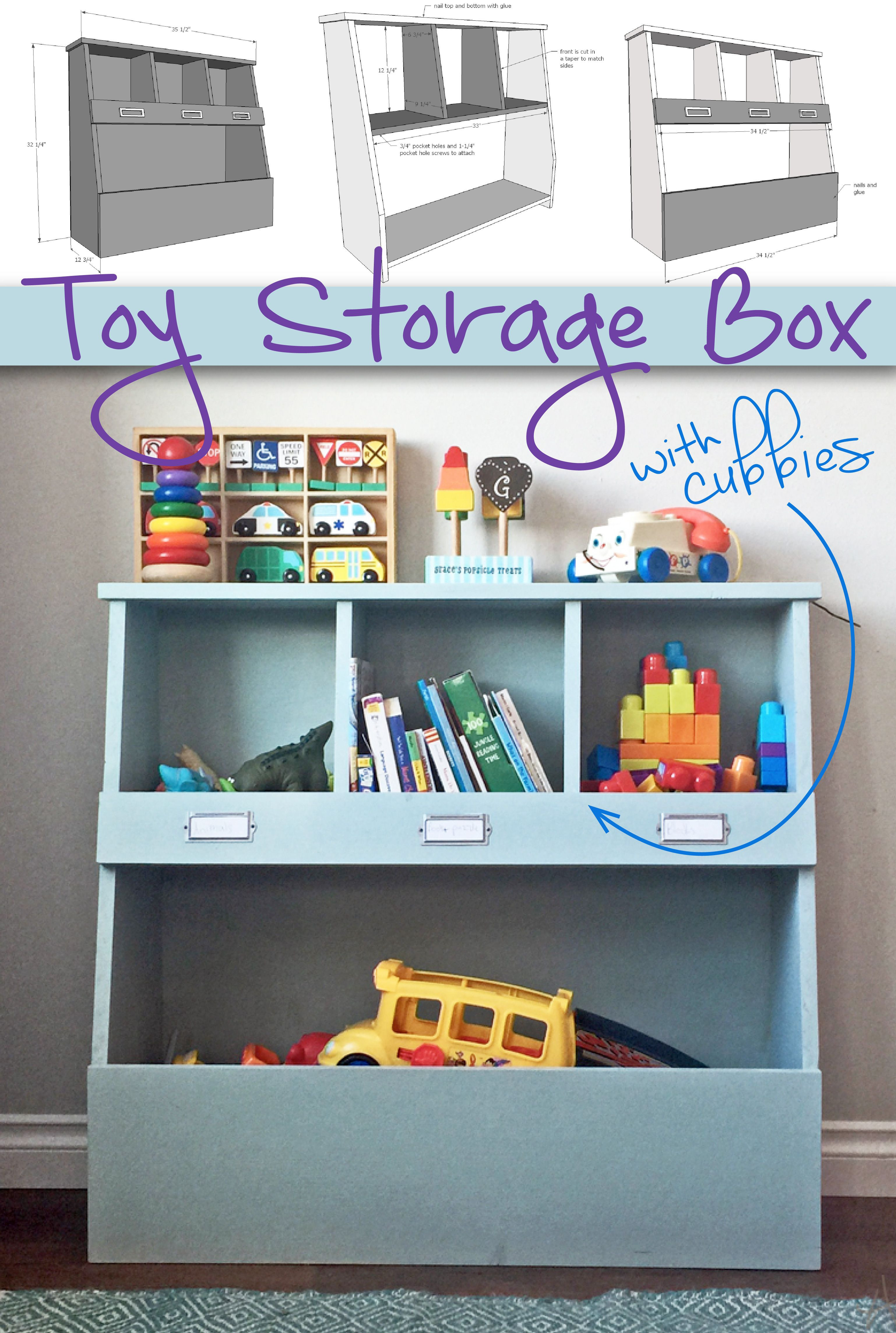 Best ideas about DIY Toy Storage Plans
. Save or Pin Toy Storage Box with Cubbies Keep your home organized and Now.