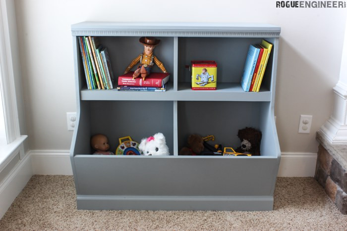 Best ideas about DIY Toy Storage Plans
. Save or Pin Bookcase with Toy Storage Rogue Engineer Now.