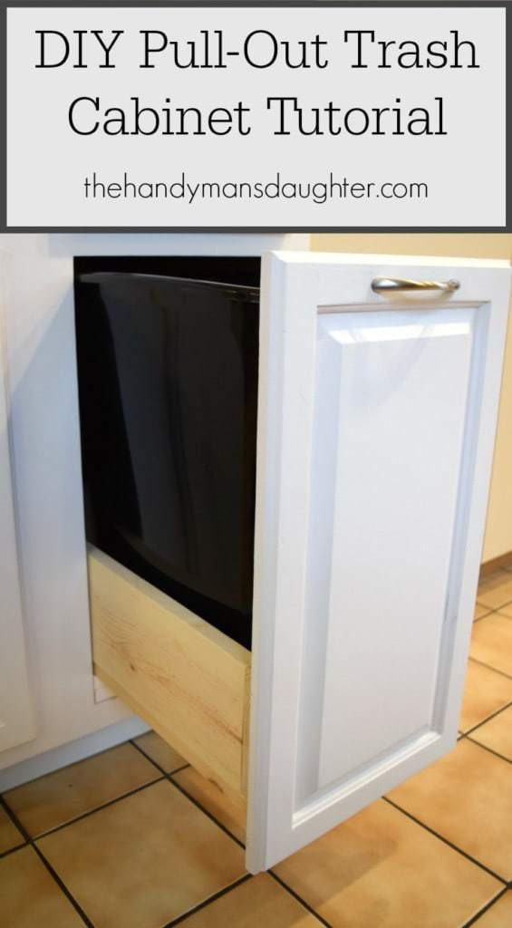 Best ideas about DIY Trash Can Cabinet
. Save or Pin DIY Pull Out Trash Cabinet Tutorial The Handyman s Daughter Now.