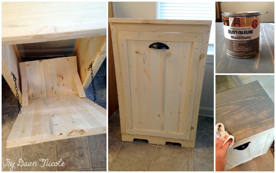 Best ideas about DIY Trash Can Cabinet
. Save or Pin DIY Wood Tilt Out Trash Can Cabinet Now.