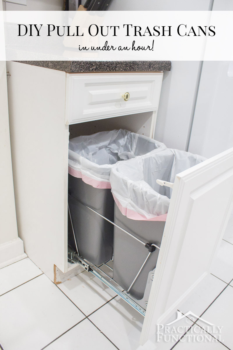 Best ideas about DIY Trash Can Cabinet
. Save or Pin DIY Pull Out Trash Cans in under an hour Now.