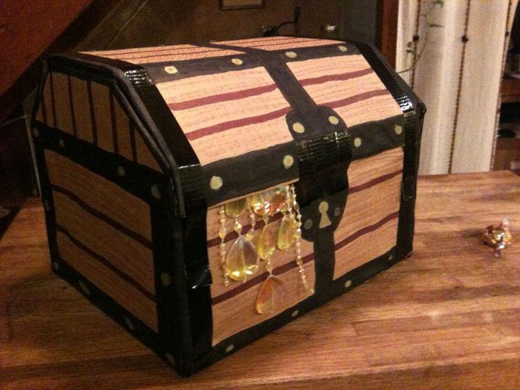 Best ideas about DIY Treasure Chest
. Save or Pin DIY Simple Cardboard Pirate Treasure Chest Gift Box DIY Now.