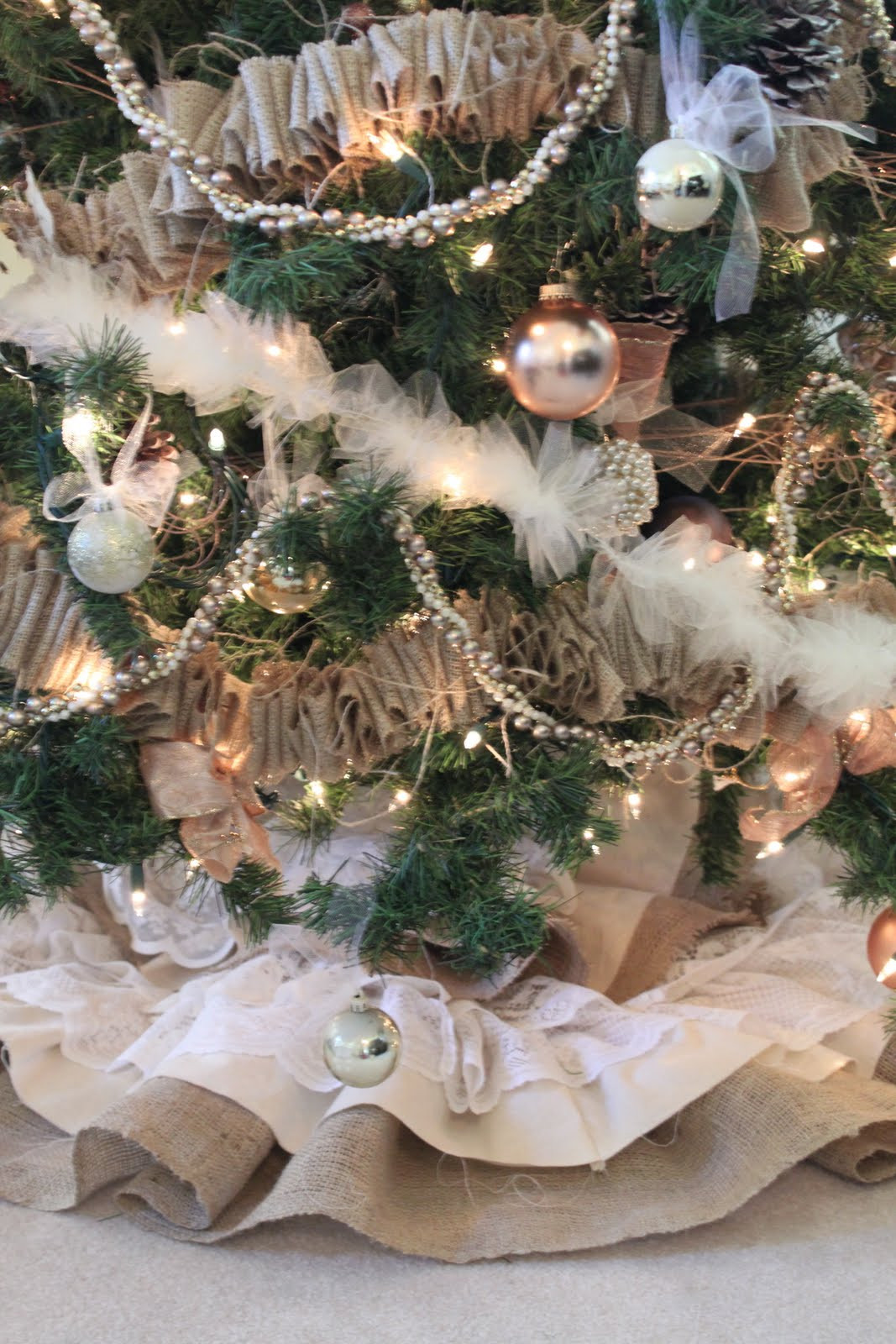 Best ideas about DIY Tree Skirt
. Save or Pin do it yourself divas DIY Burlap and Lace Christmas Tree Now.