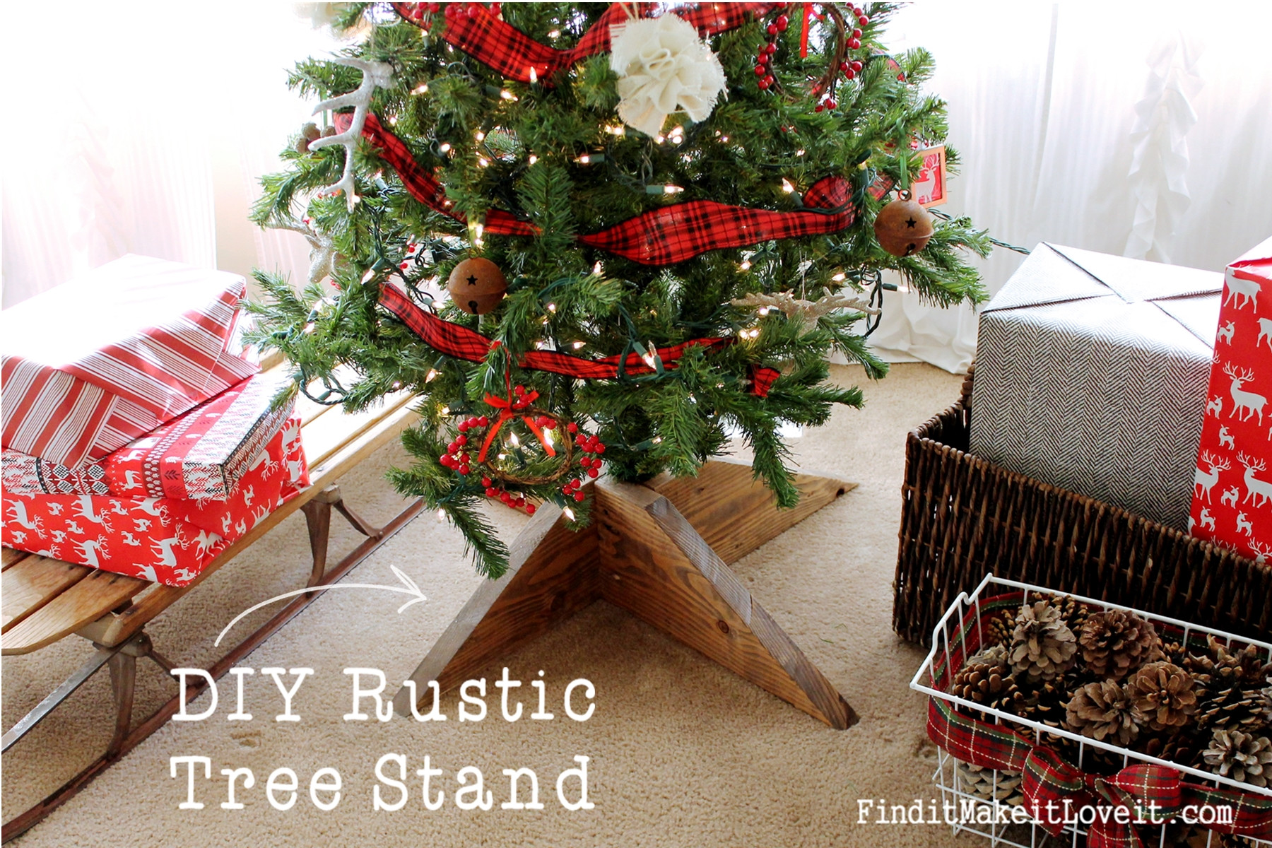 Best ideas about DIY Tree Stand
. Save or Pin DIY Rustic Tree Stand Find it Make it Love it Now.