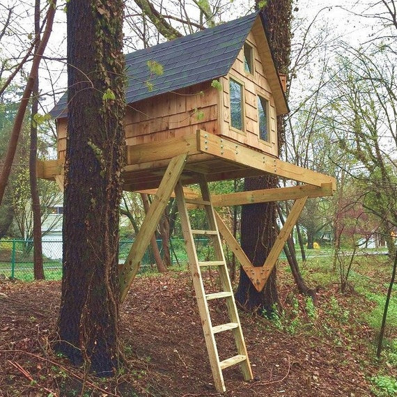 Best ideas about DIY Treehouse Plans Free
. Save or Pin Alpino treehouse DIY plans for one or two trees Now.