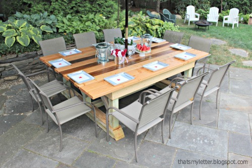 Best ideas about DIY Trestle Table
. Save or Pin That s My Letter DIY Outdoor Trestle Dining Table Now.