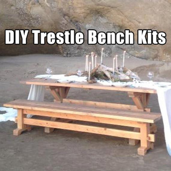 Best ideas about DIY Trestle Table
. Save or Pin Farmhouse Trestle Bench DIY Kits Now.