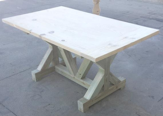 Best ideas about DIY Trestle Table
. Save or Pin DIY Trestle Table by PointWoodDesign on Etsy Now.