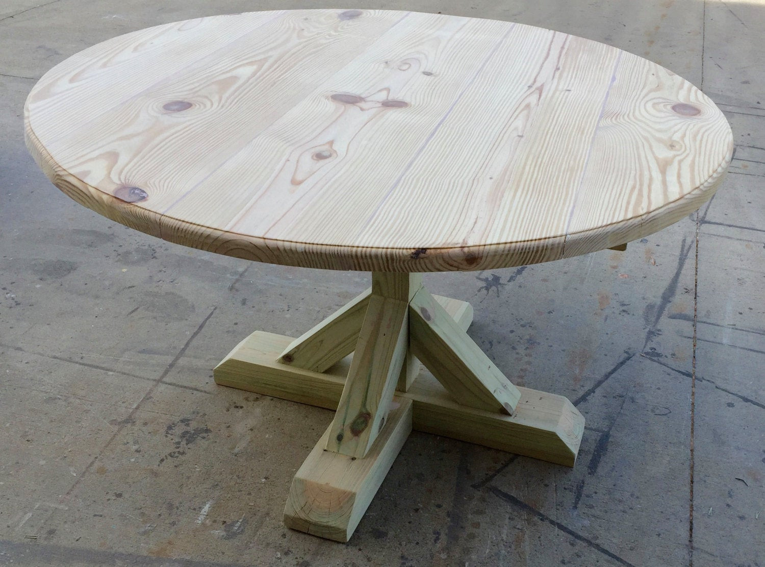 Best ideas about DIY Trestle Table
. Save or Pin DIY Round Trestle Table by PointWoodDesign on Etsy Now.