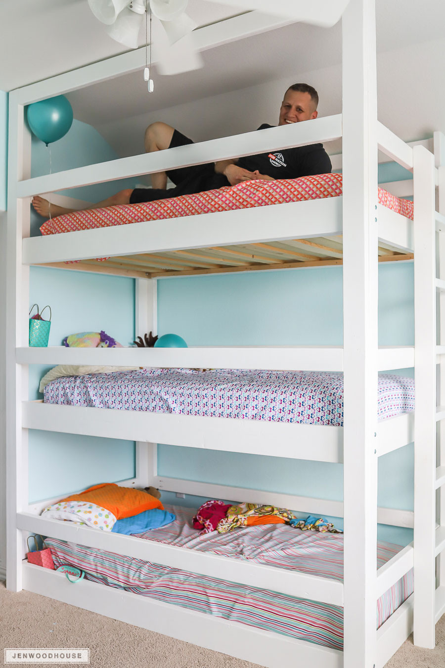 Best ideas about DIY Triple Bunk Bed
. Save or Pin How To Build A DIY Triple Bunk Bed Plans and Tutorial Now.