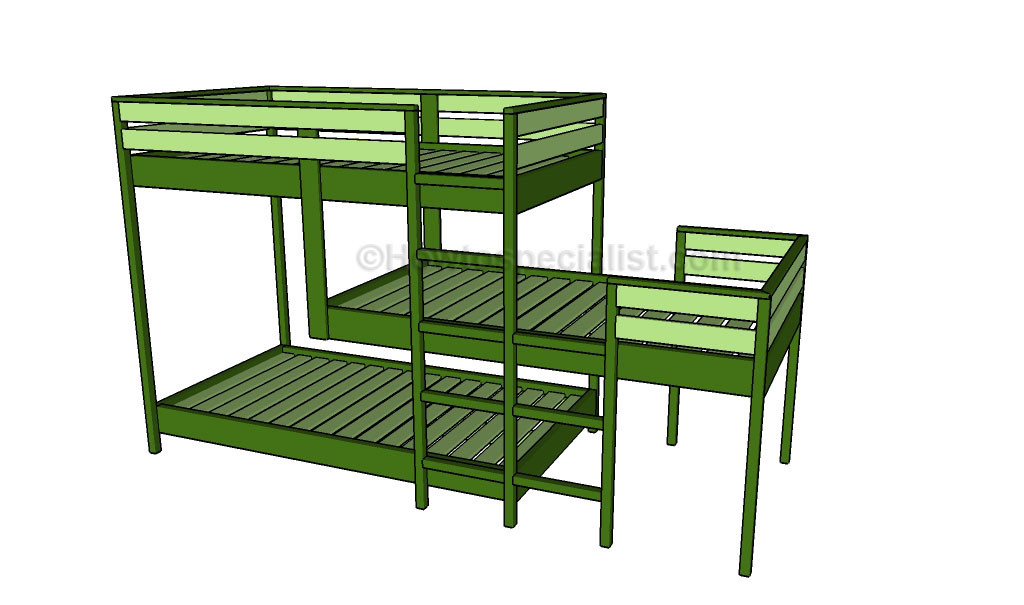 Best ideas about DIY Triple Bunk Bed Plans
. Save or Pin Triple bunk bed plans Now.