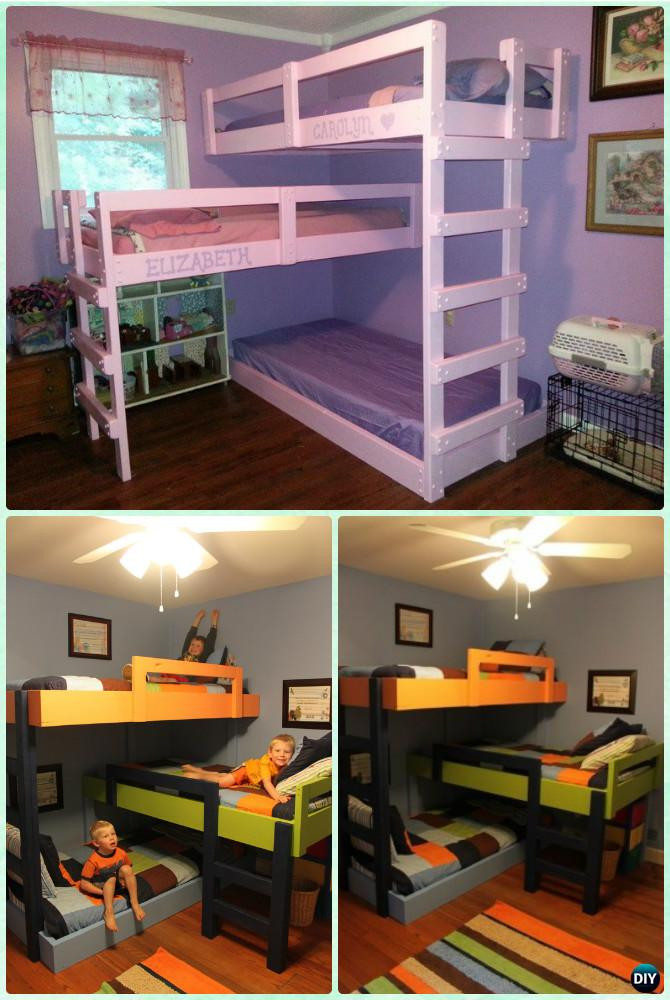 Best ideas about DIY Triple Bunk Bed Plans
. Save or Pin DIY Kids Bunk Bed Free Plans [Picture Instructions] Now.