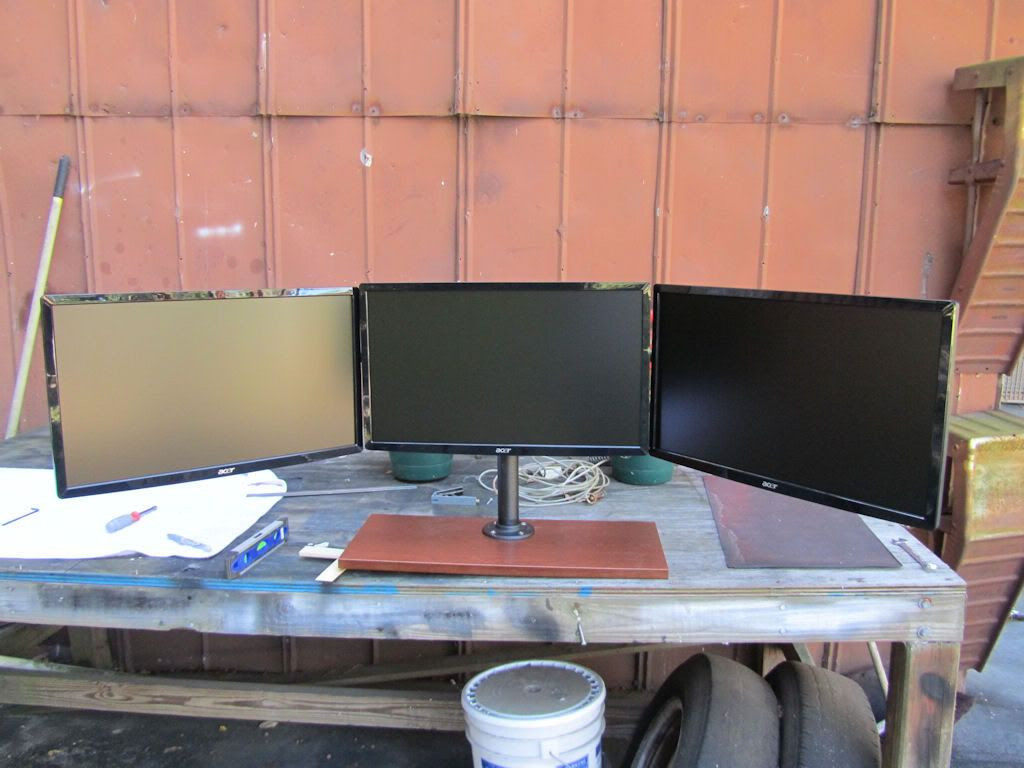 Best ideas about DIY Triple Monitor Stand
. Save or Pin DIY triple monitor stand my take on it [H]ard Now.