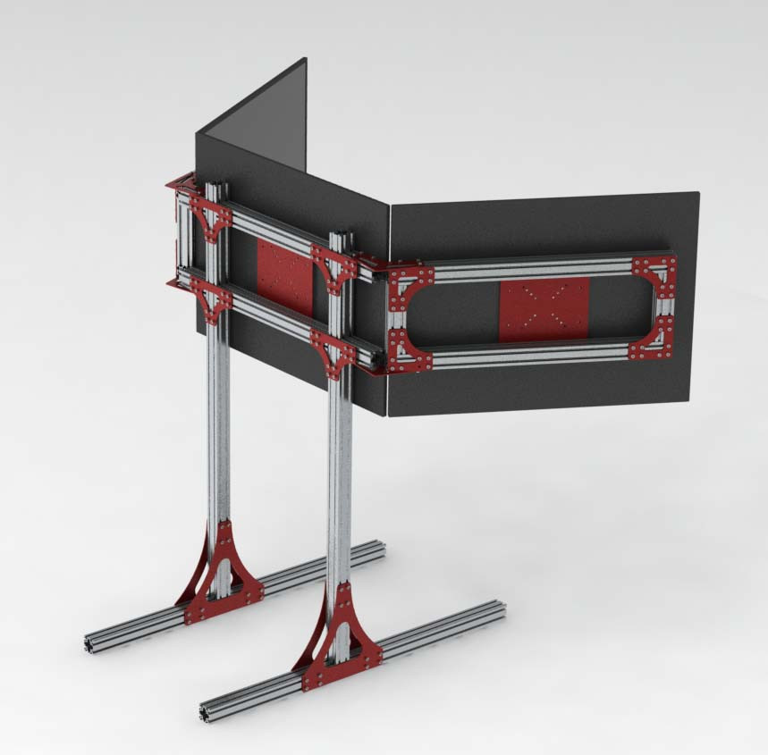Best ideas about DIY Triple Monitor Stand
. Save or Pin DIY 80 20 Rig with triple monitor integration DIY Now.