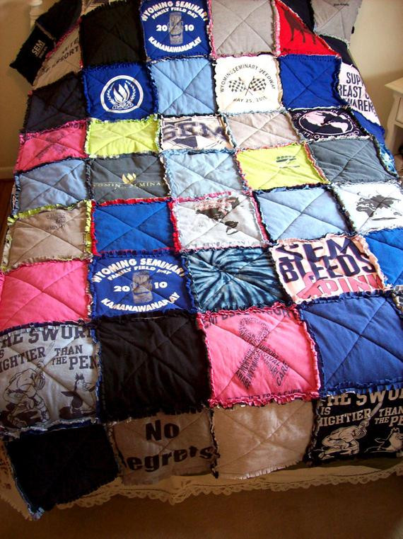 Best ideas about DIY Tshirt Quilt
. Save or Pin TShirt Quilt Memory Blanket Custom Made From Your Own Tees Now.