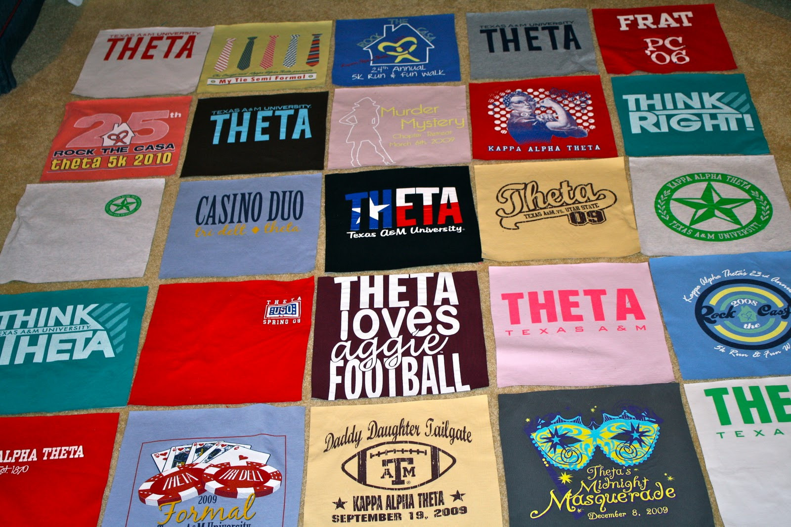 Best ideas about DIY Tshirt Quilt
. Save or Pin DIY T Shirt Quilt Part e of two Caroline Hulse Blog Now.