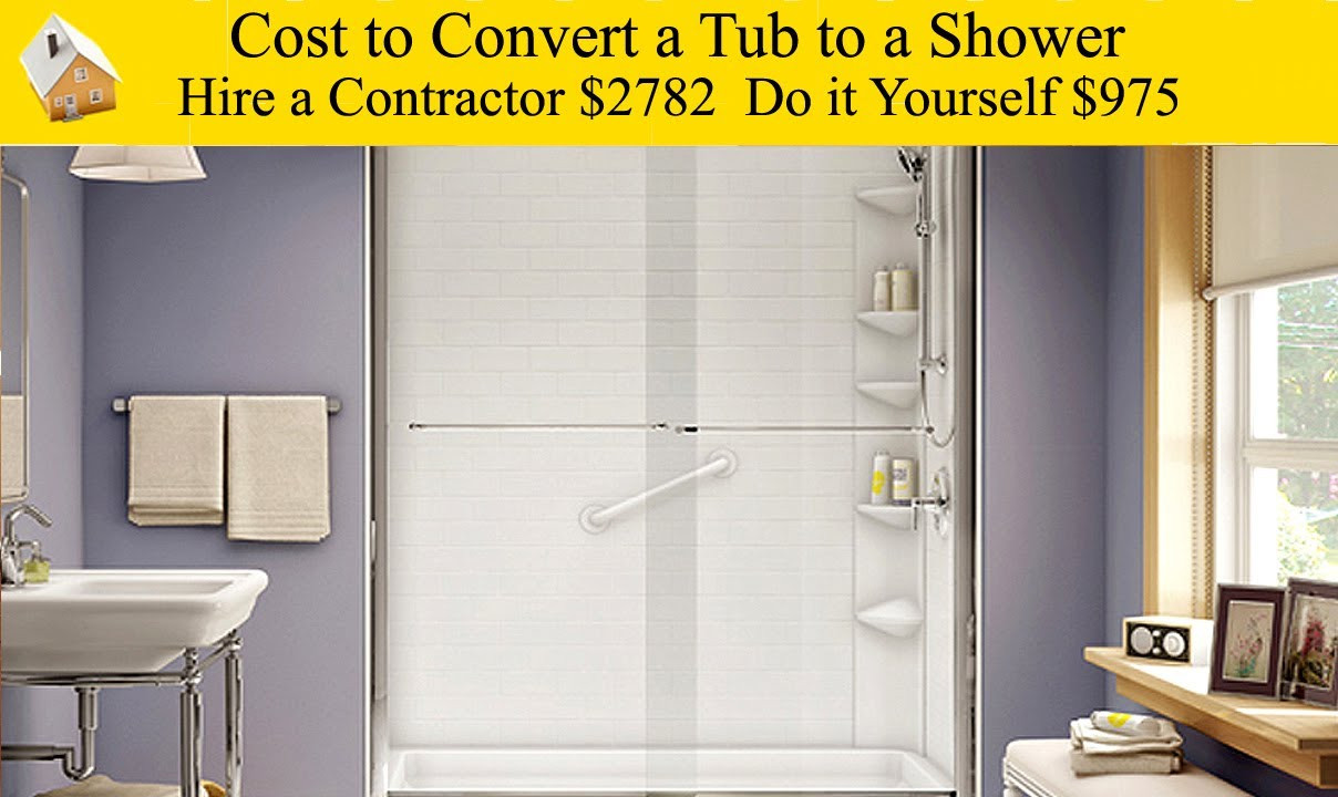 Best ideas about DIY Tub To Shower Conversion
. Save or Pin Cost to Convert a Tub to a Shower Now.