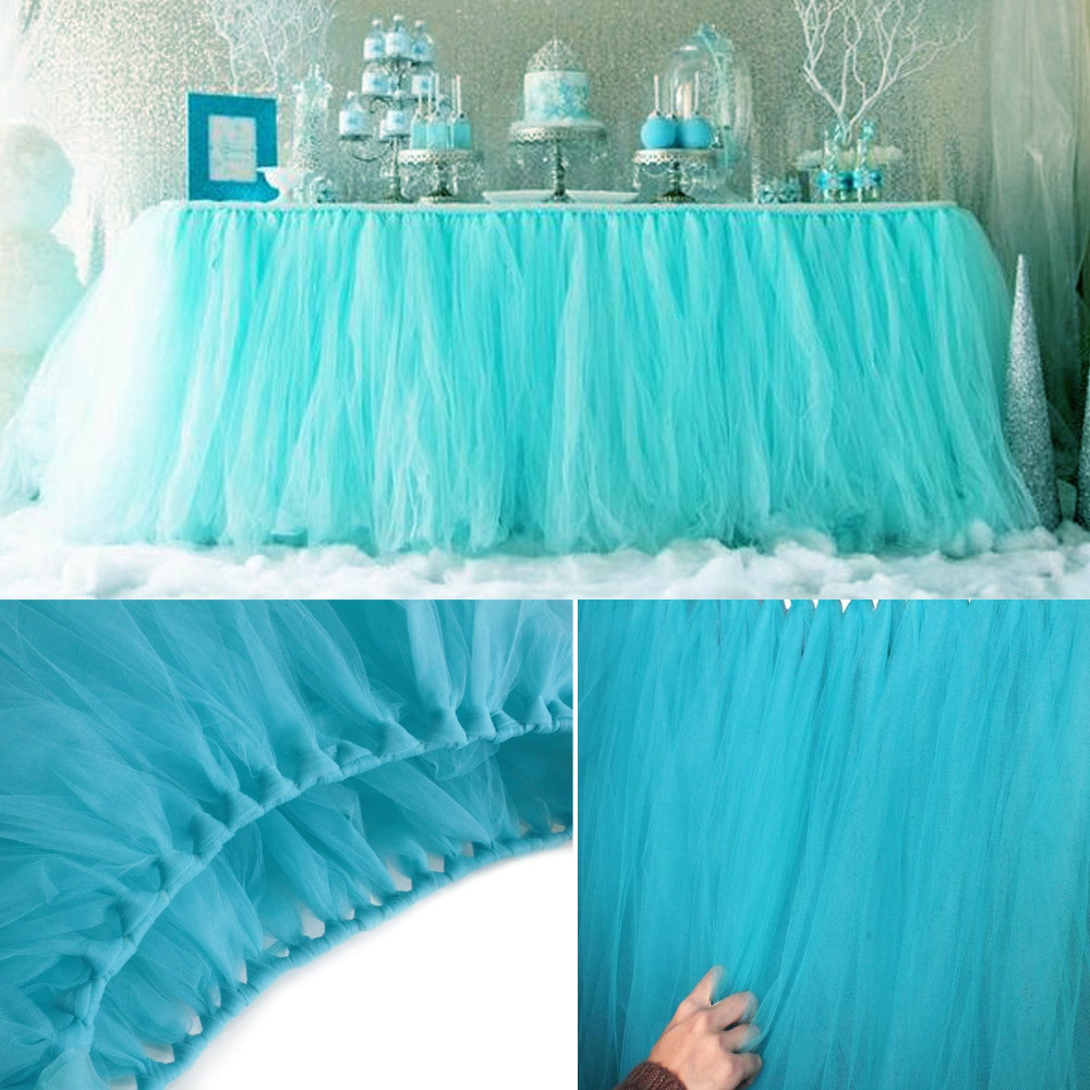 Best ideas about DIY Tulle Table Skirt
. Save or Pin 5pcs Lot 100 80cm DIY Tulle Tutu Table Skirt Tulle Baby Now.