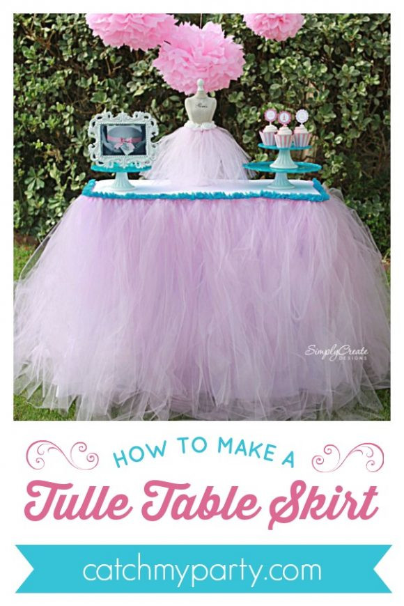 Best ideas about DIY Tulle Table Skirt
. Save or Pin How to Make a Tulle Table Skirt Now.