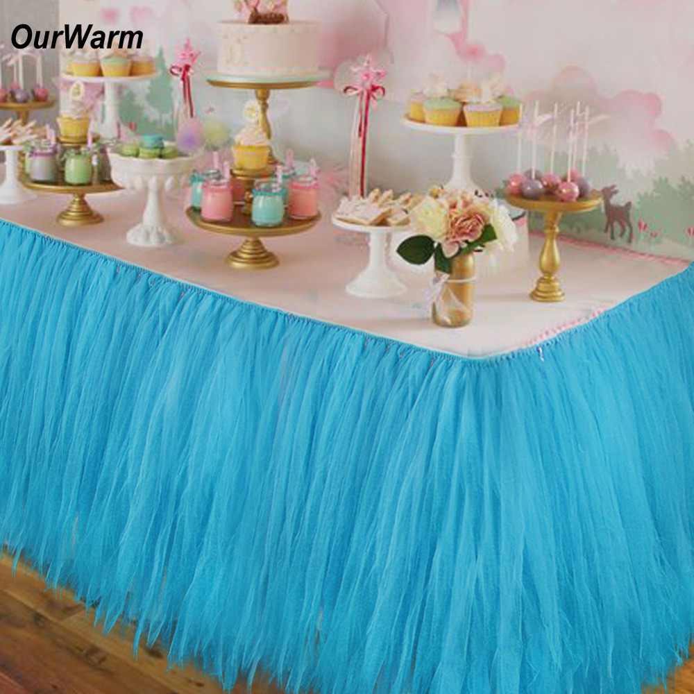 Best ideas about DIY Tutu Table Skirt
. Save or Pin Ourwarm 10pcs DIY Table Skirting Customize Handmade Tulle Now.