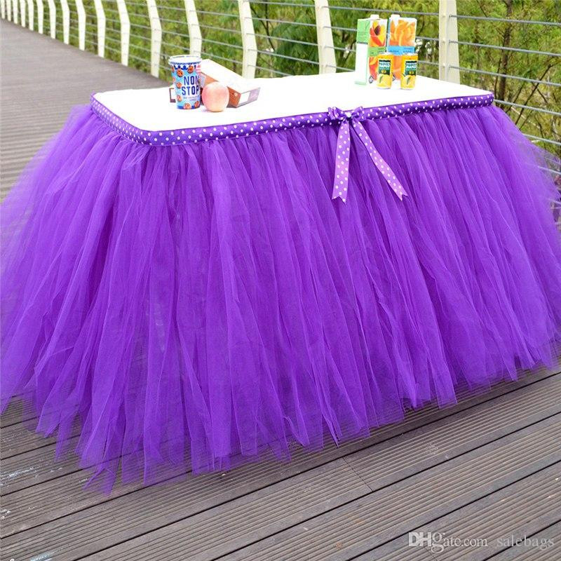 Best ideas about DIY Tutu Table Skirt
. Save or Pin Hot Selling Diy Tulle Tutu Table Skirt For Wedding Now.