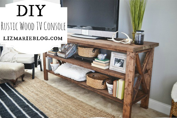 Best ideas about DIY Tv Consoles
. Save or Pin DIY Rustic TV Console Now.