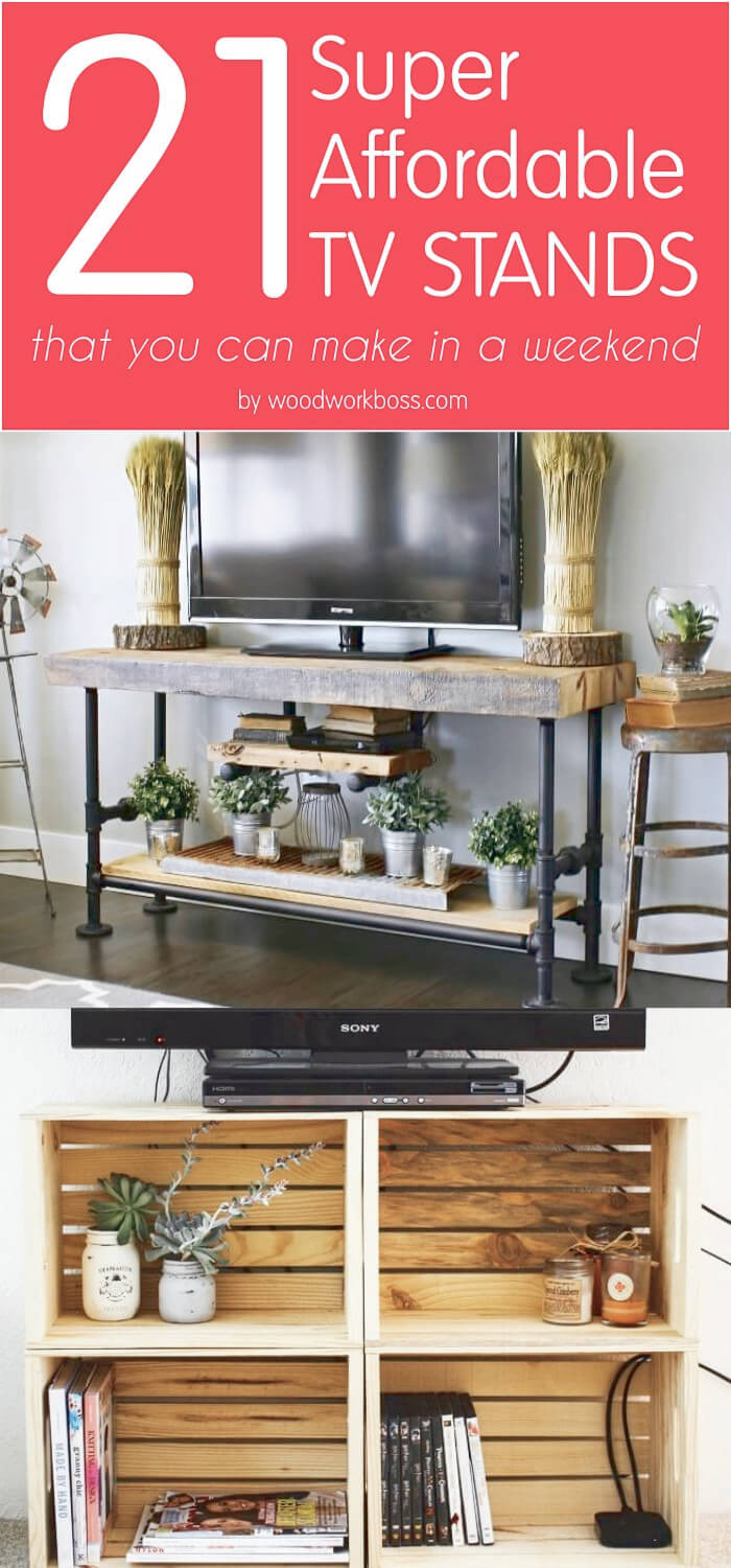 Best ideas about DIY Tv Stand Ideas
. Save or Pin 21 Affordable DIY TV Stand Ideas You Can Build In a Weekend Now.