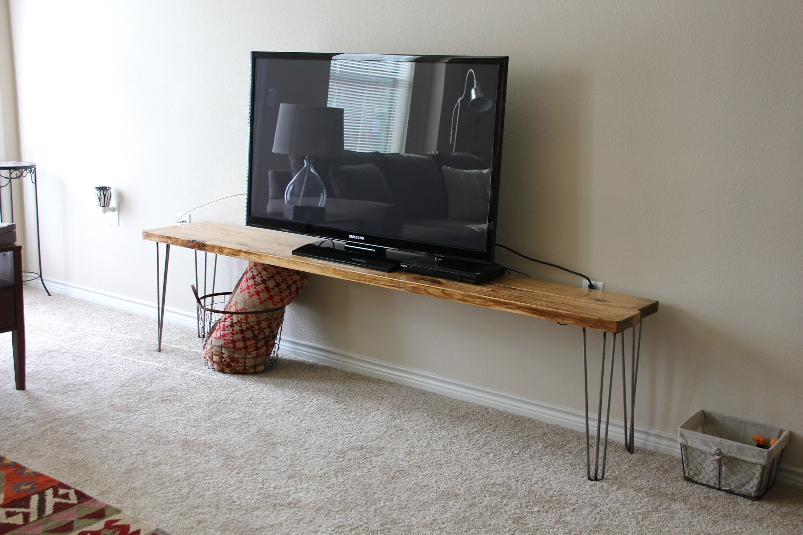 Best ideas about DIY Tv Table
. Save or Pin TV Stand Bench Any Table a tutorial Now.