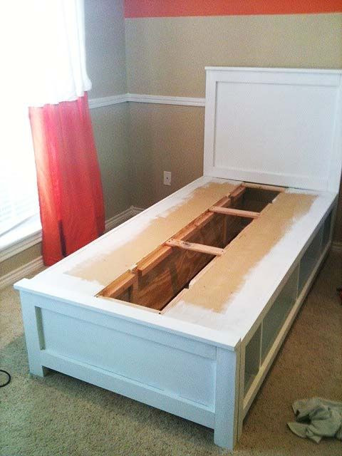 Best ideas about DIY Twin Beds With Storage
. Save or Pin DIY twin bed with storage you could do it with any size Now.