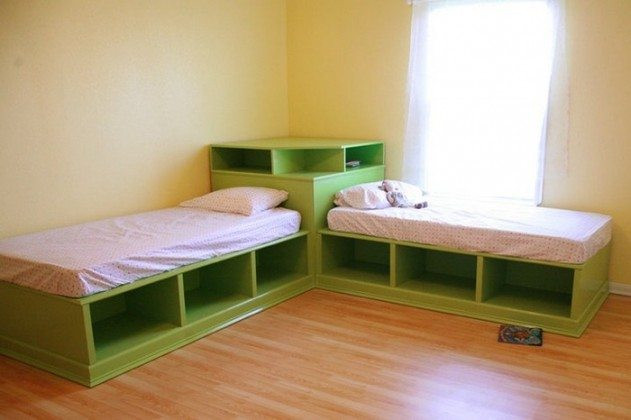 Best ideas about DIY Twin Beds With Storage
. Save or Pin How to Build Twin Corner Beds With Storage Now.