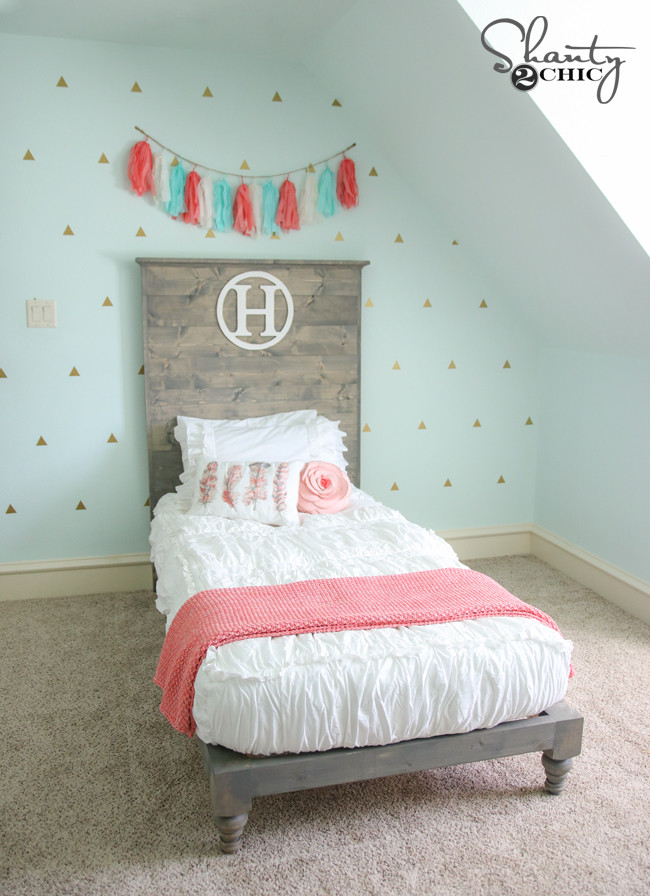 Best ideas about DIY Twin Headboard
. Save or Pin DIY Twin Platform Bed and Headboard Shanty 2 Chic Now.