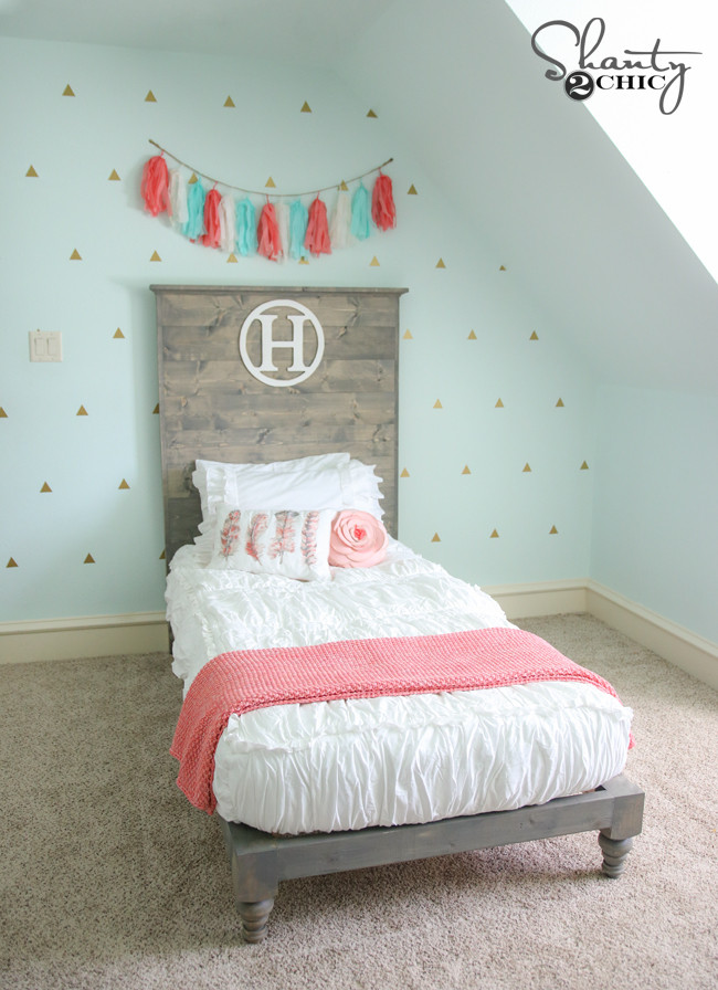 Best ideas about DIY Twin Headboard Plans
. Save or Pin DIY Twin Platform Bed and Headboard Shanty 2 Chic Now.