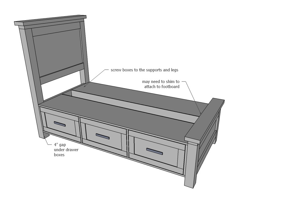 Best ideas about DIY Twin Storage Bed With Drawers
. Save or Pin Ana White Now.