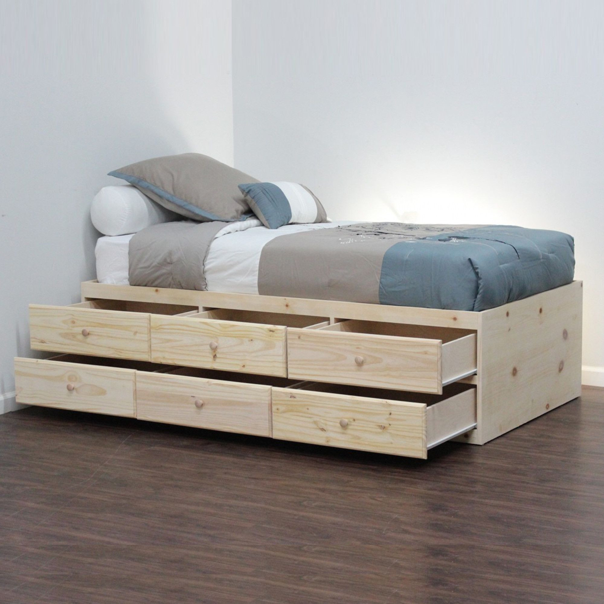 Best ideas about DIY Twin Storage Bed With Drawers
. Save or Pin Twin storage or captain beds without headboards or Now.